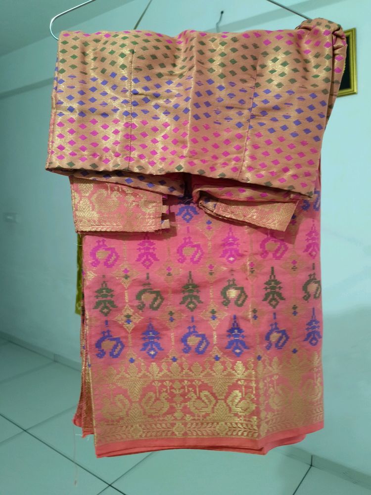 Pink Patola Saree