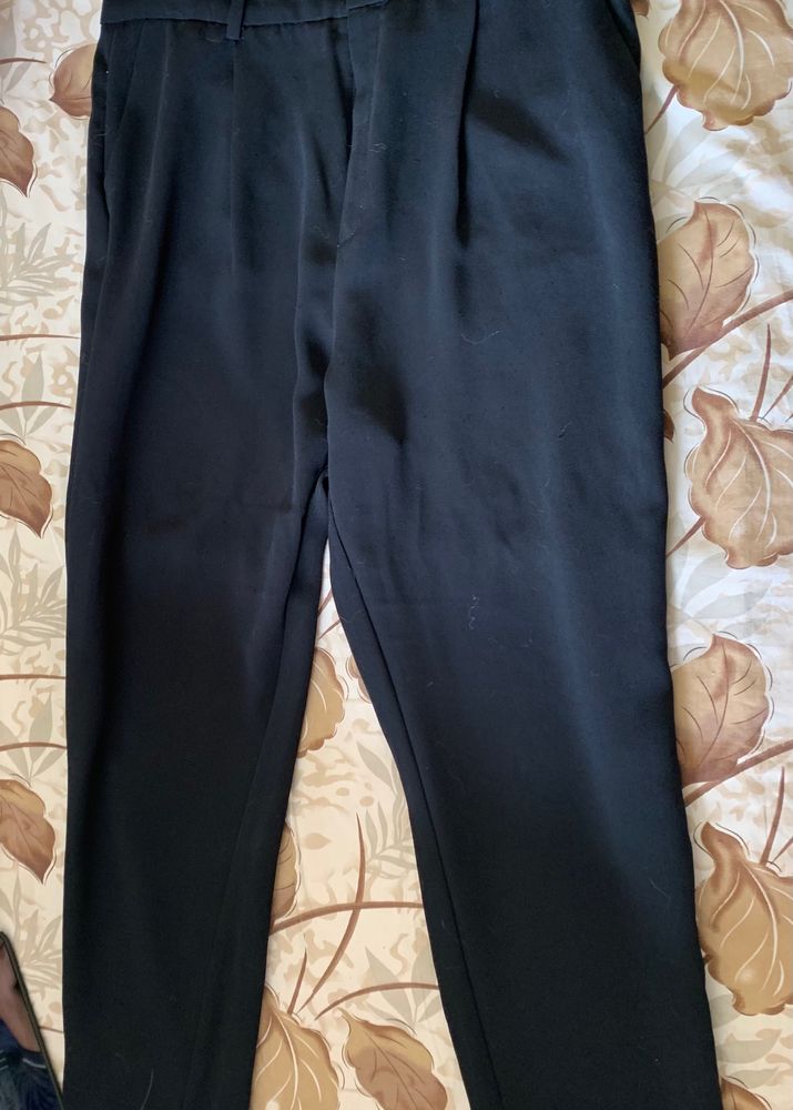 Mango Navy Blue Trouser