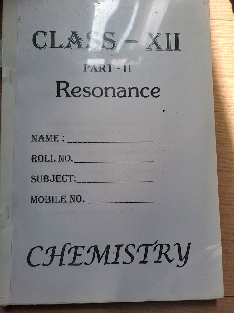 Resonance Chemistry