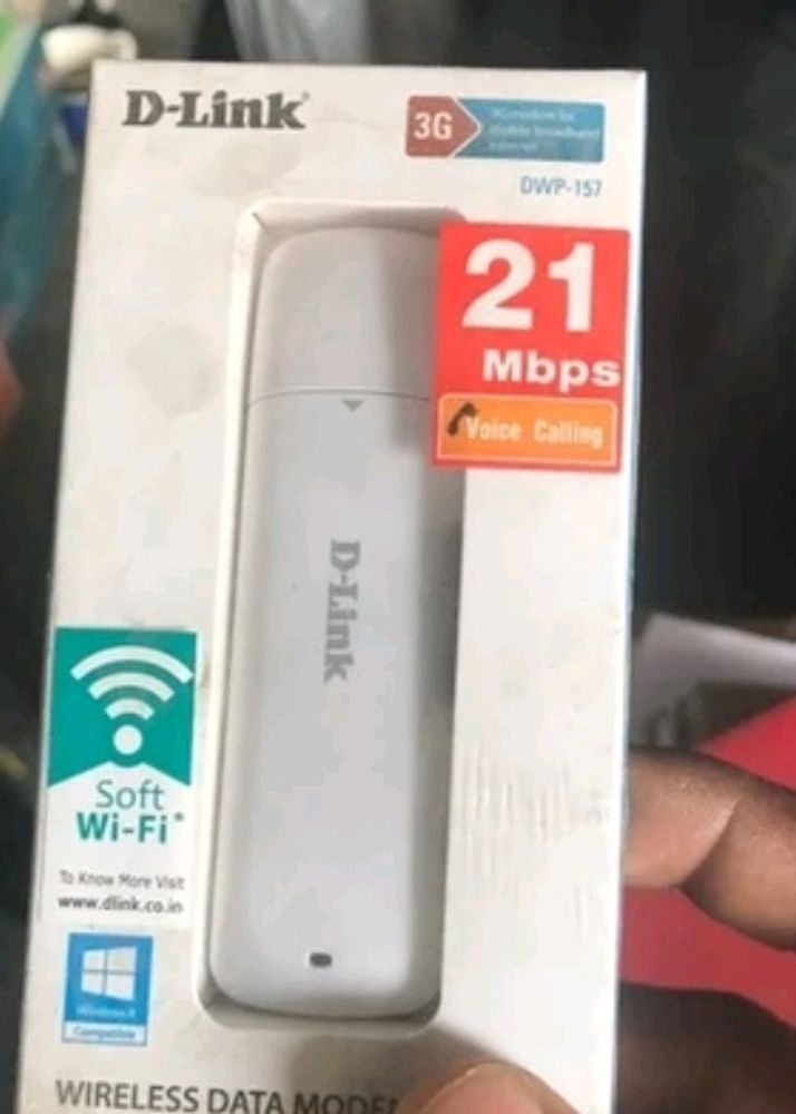 D-Link 3G Modem Dongle WiFi & SD CARD READER