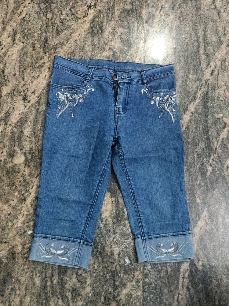 3/4th jeans