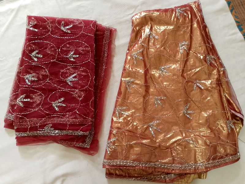 Unstitched Lehenga Choli Fabric And Dupatta