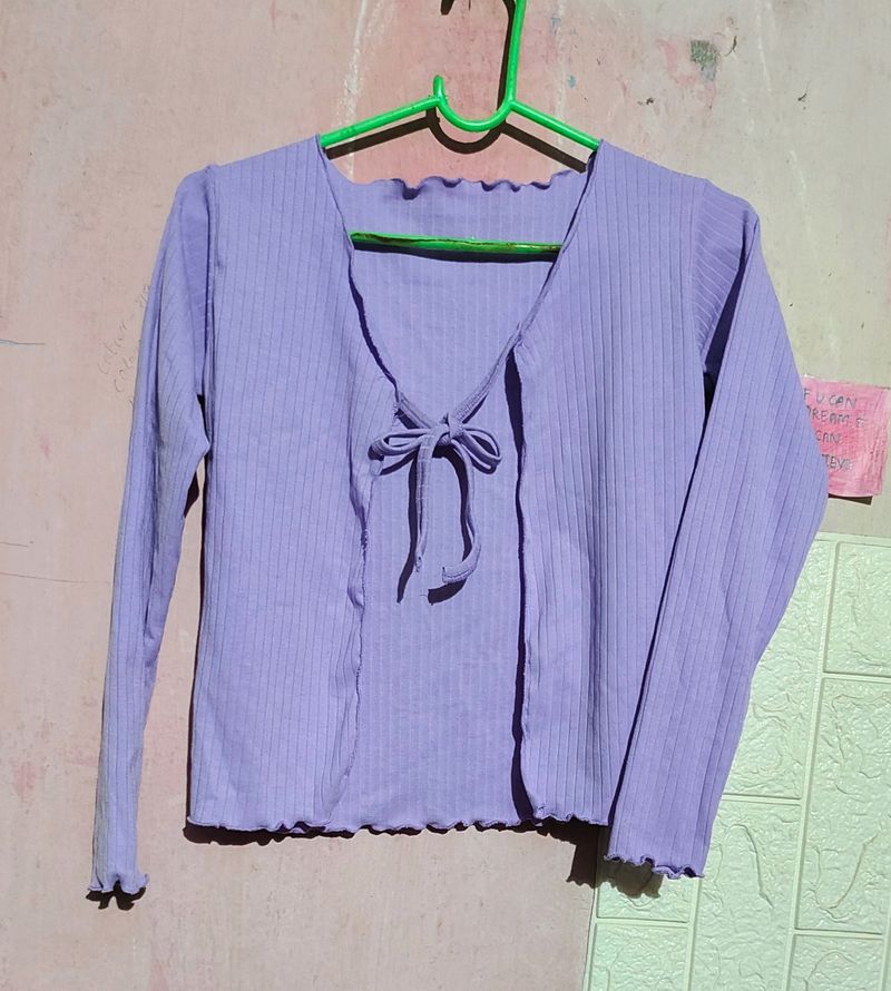 Korean Lavender Top Jacket