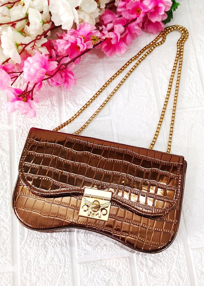 Copper Croco Party Sling