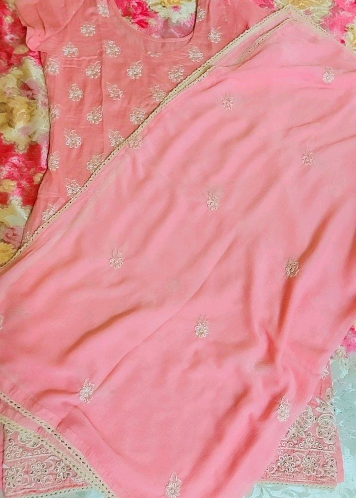 WOMEN PATIALA HOUSE STITCHED STRAIGHT KURTA SET 🔥