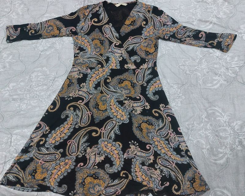 Paisley Pattern A-Line Dress