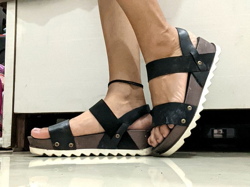 Black Platform Heels Sandal