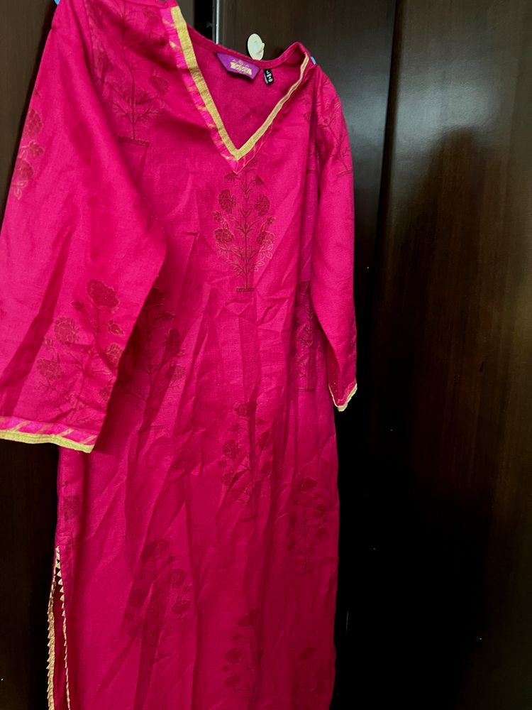 Pink Kurtha Ethnic Wear