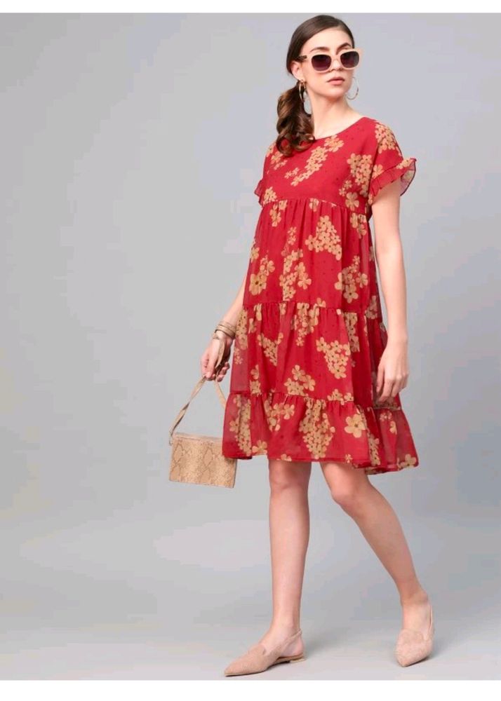 Sassafras Red Dress Have Flare