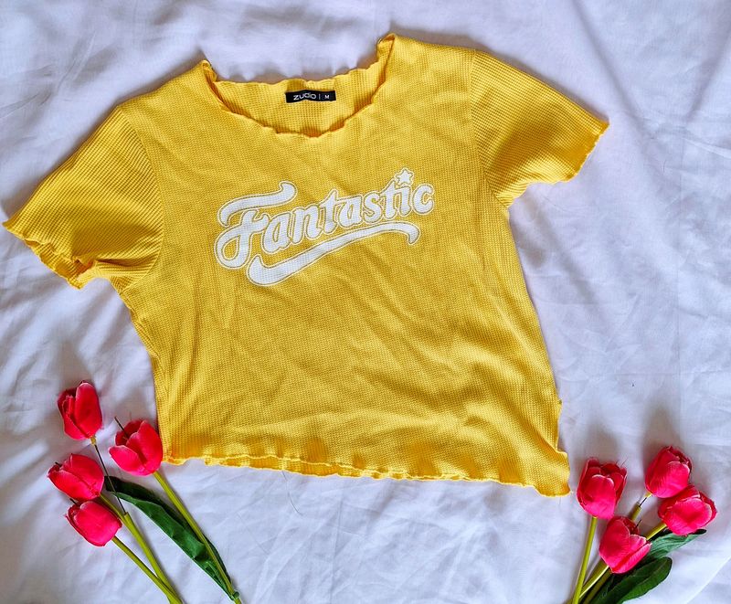 Pinteresty Y2k Yellow Top - Zudio