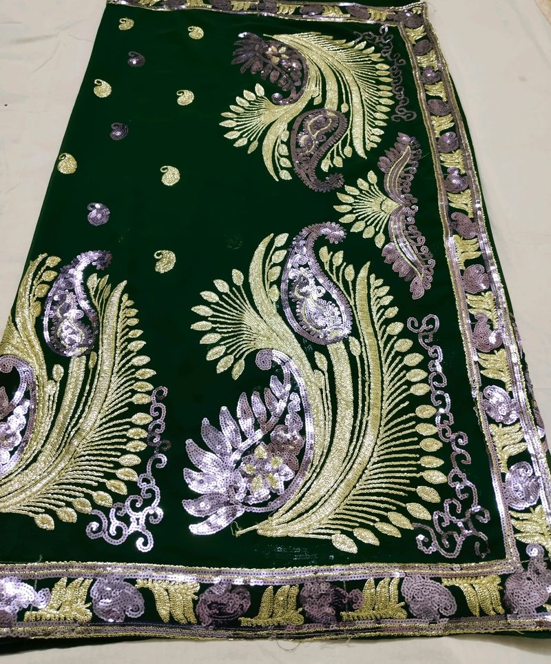 Dark Green Celebrity Look Saree