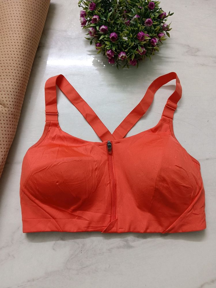 FRONT ZIP SPORTS BRA