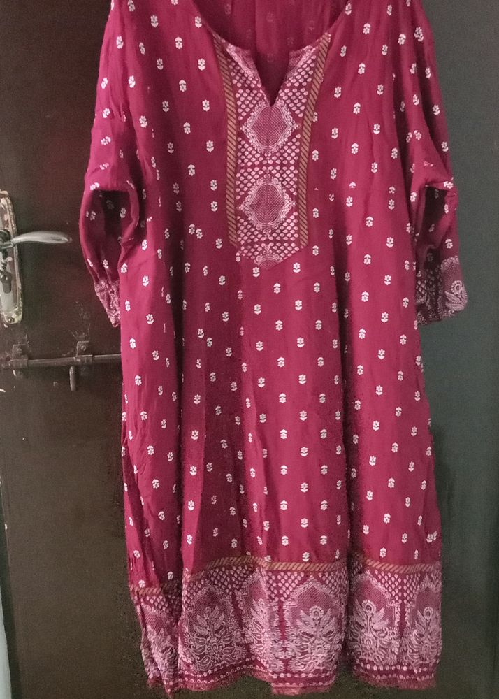 Kurti Aline And Pant With Dupatta