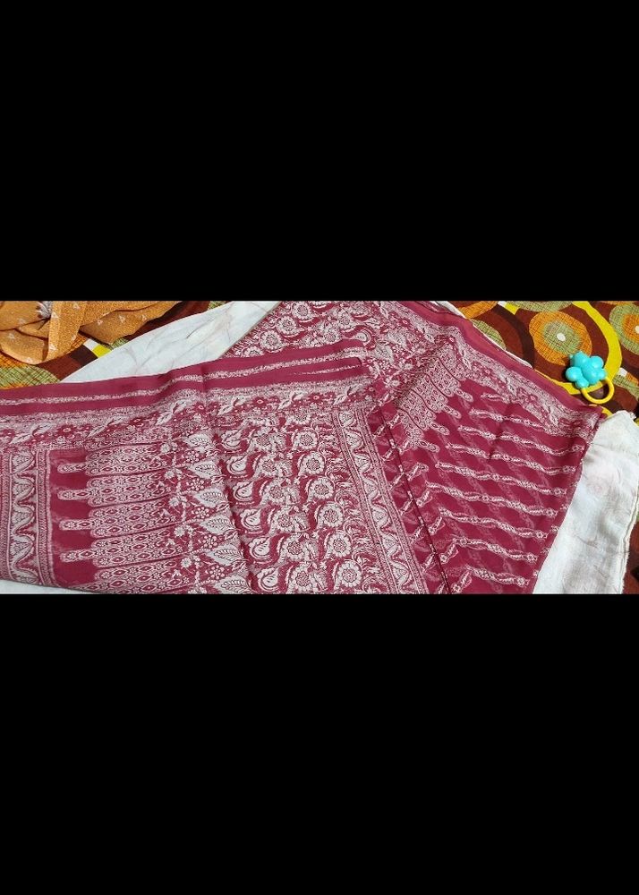 Maroon Saree