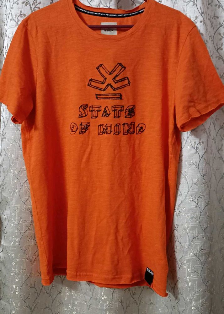 Mens Tshirt Orange Colour