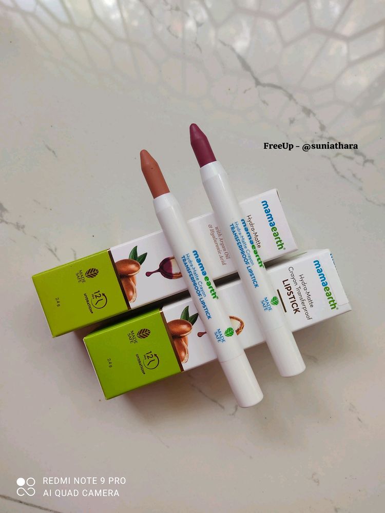 Mamaearth Hydra Matte Crayon Lipstick COMBO