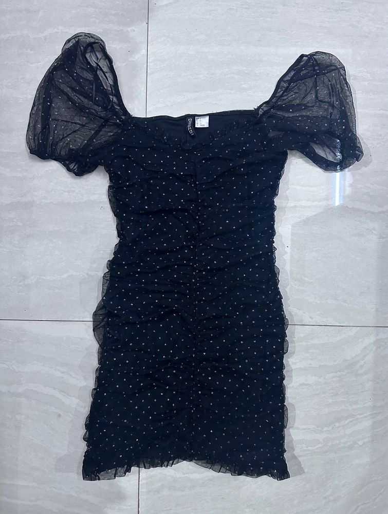 H&M Women Black Short Dress