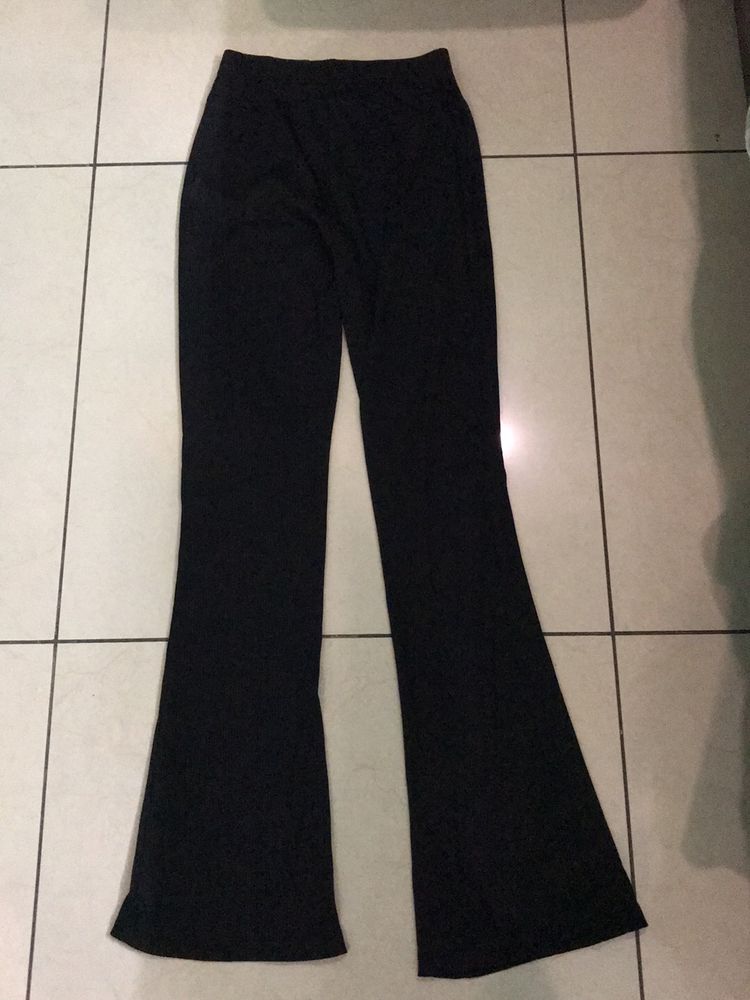 Ribbed Bootcut Pants