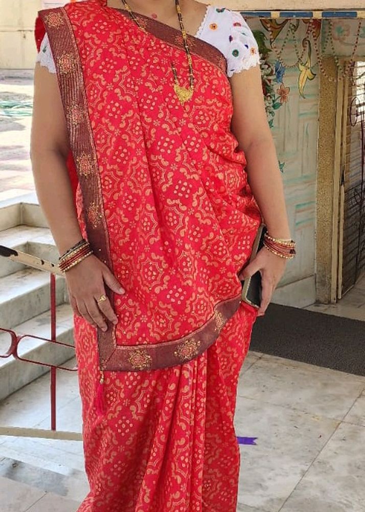 Saree With Beby Frock