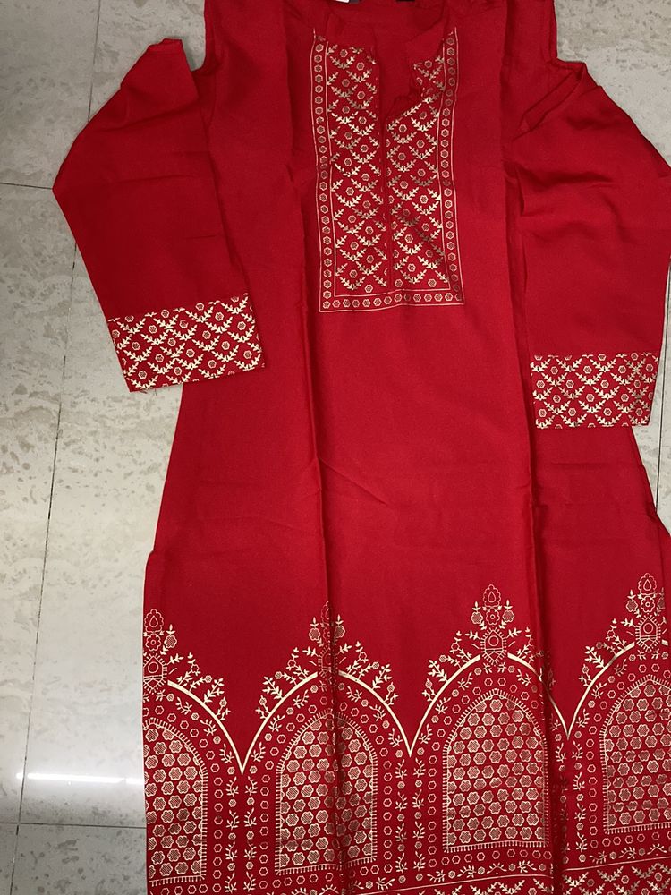 Red Festive Kurti