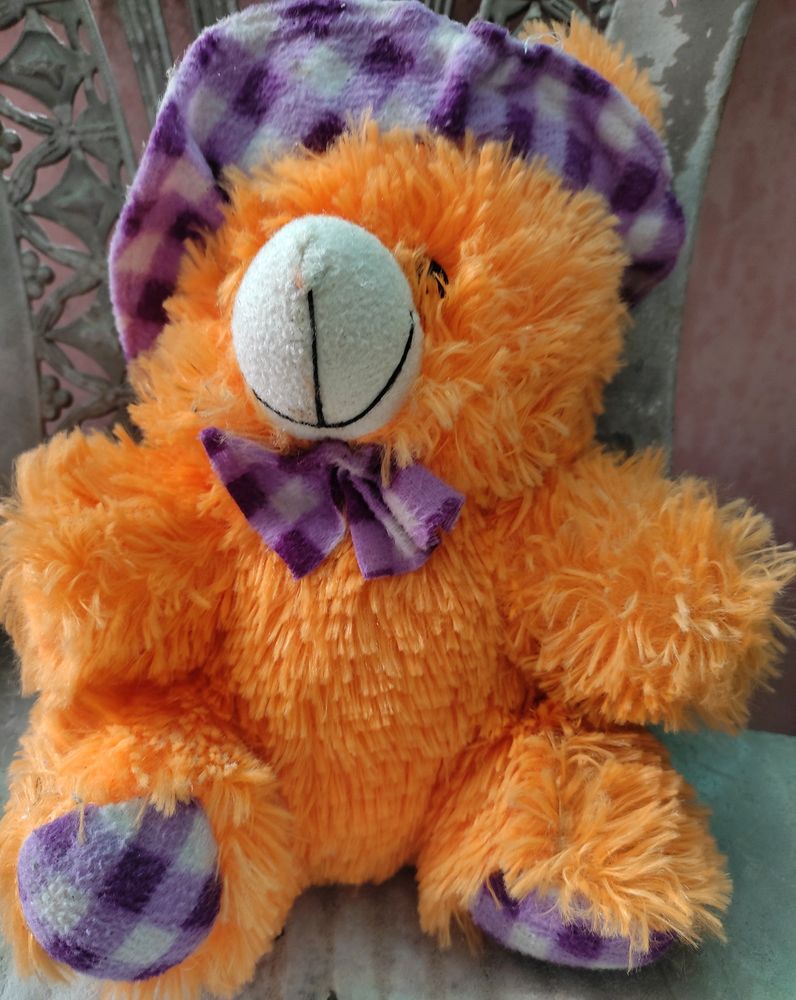 Orange Teddy Bear For Kids