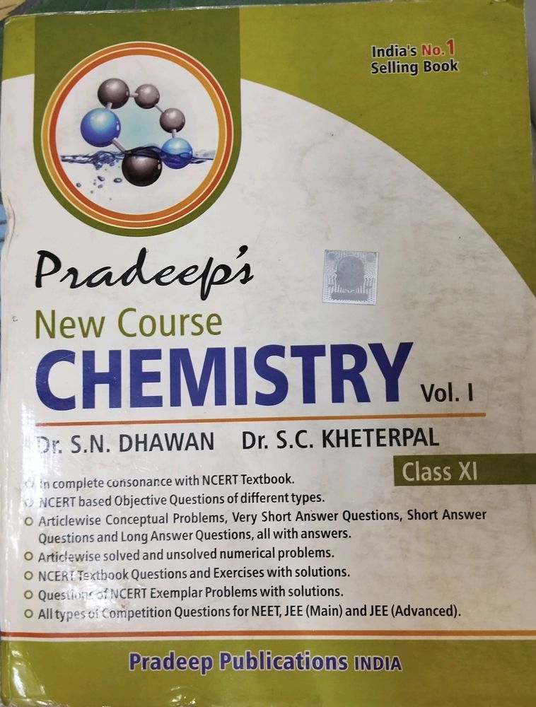 11th pradeep's chemistry vol 1