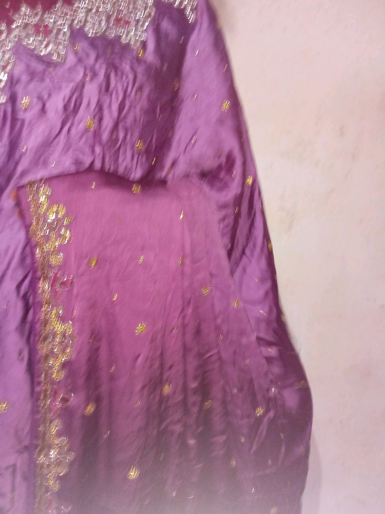 Purple Saree