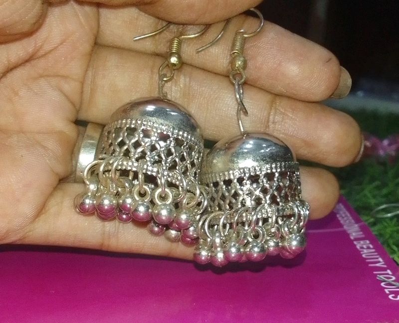 Oxidised Jhumkas