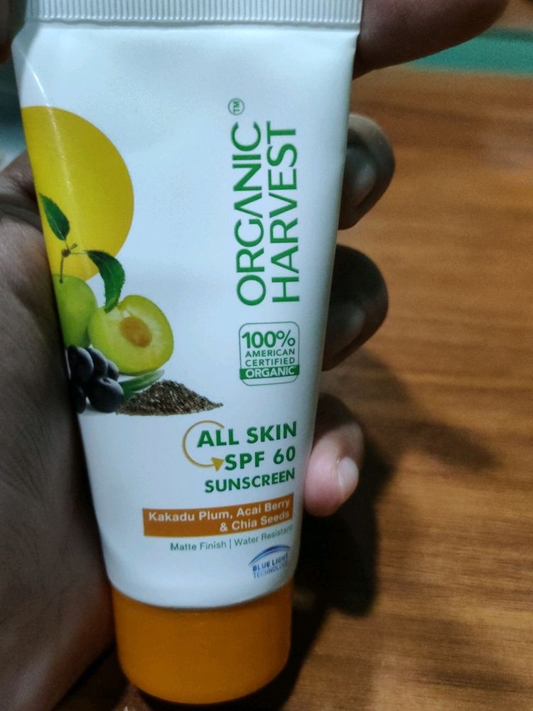 Sealed Pack Organic Harvest Sunscreen