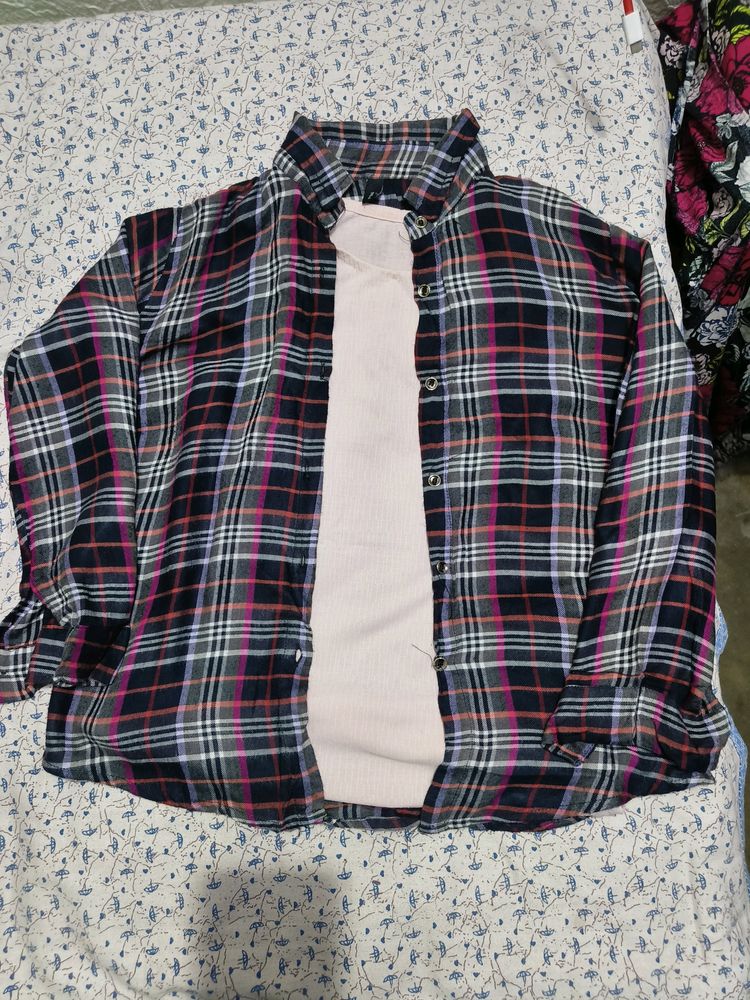 A Shirt With Check Print (Inner Winner Included)