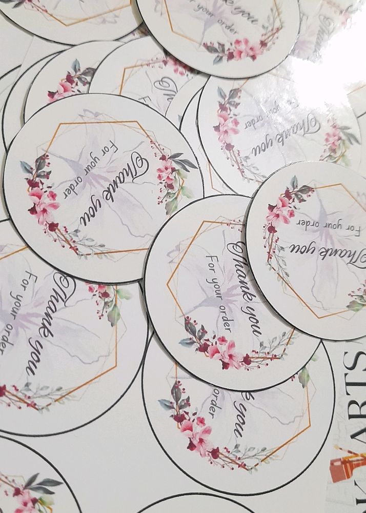 20 Glossy Thank You Stickers For Small Business