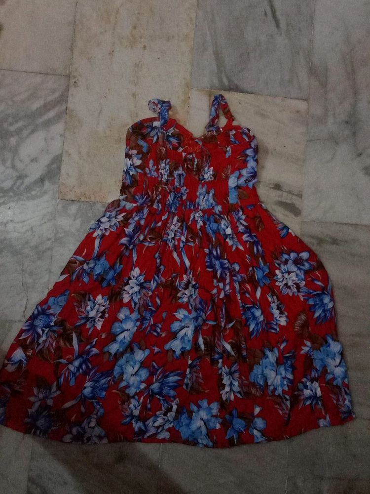 Frock Red Color