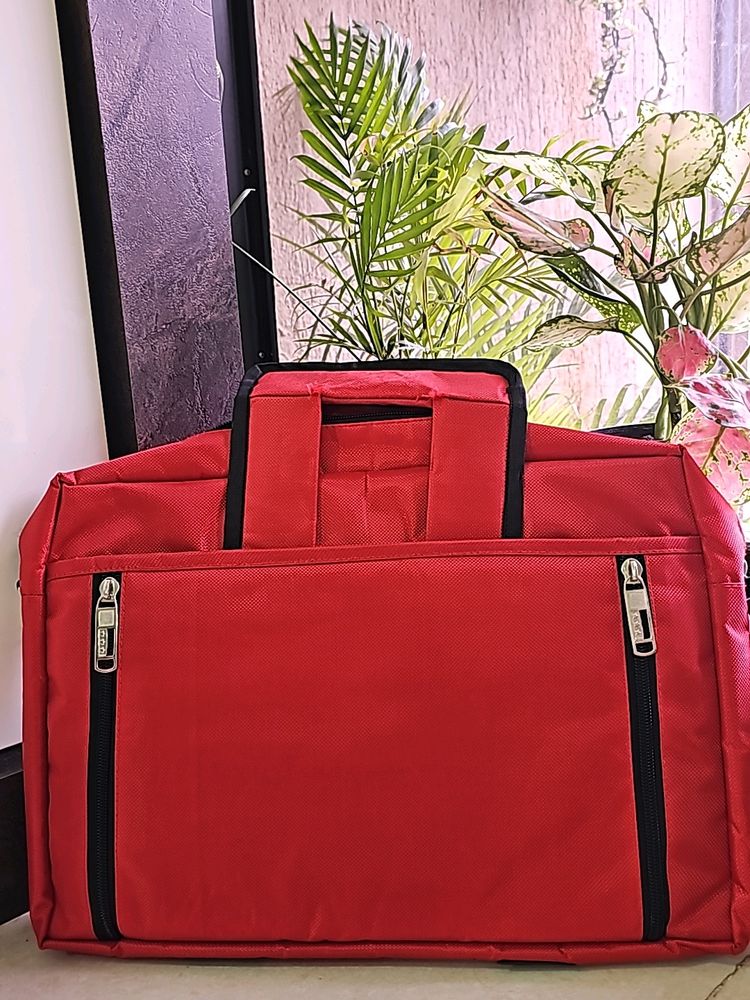 Elegant Red Laptop Bag