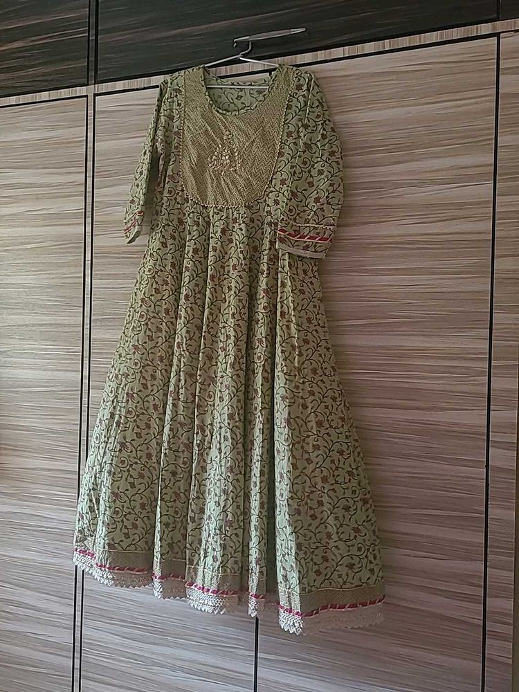 Handwork Anarkali With Duppata Size XL