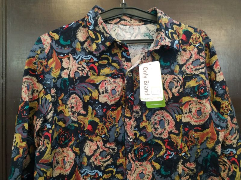 A Export Multibranded Girls Printed Shirt