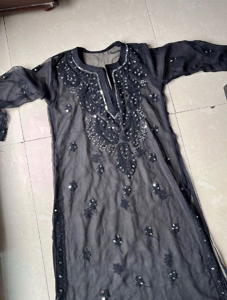 Sheer Chikankari Kurta