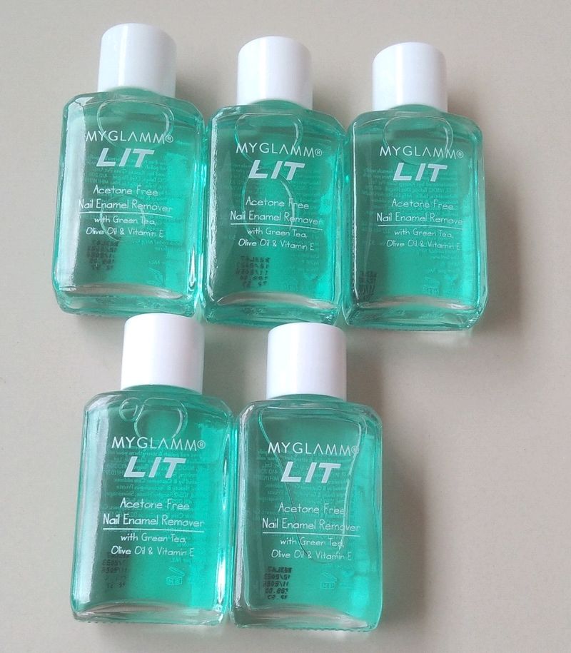 Combo Of 5 Nail Polish Remover