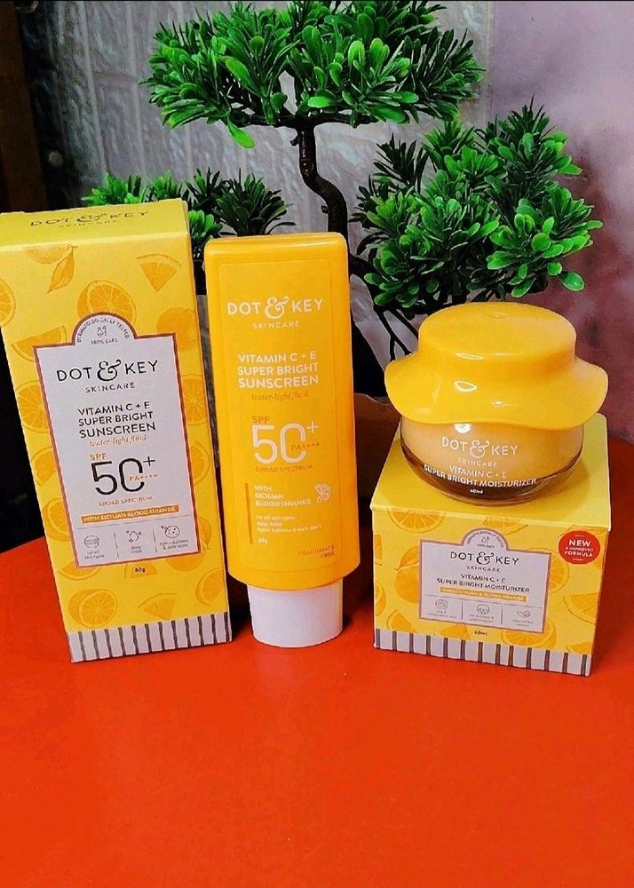 Combo Of Dot & Key Sunscreen & Moisturizer ✨