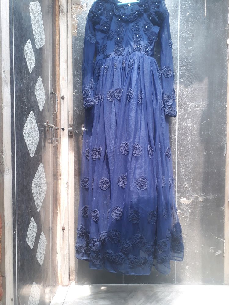 Royal Blue Princess girlish Party Wear gawn