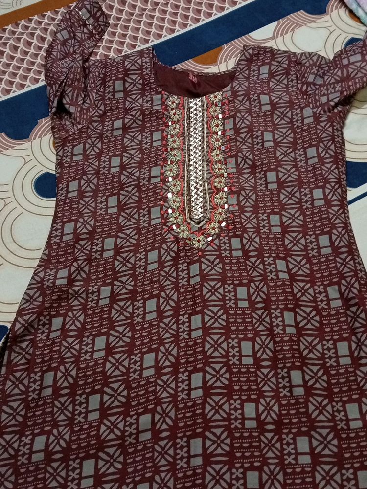 New Silk Kurti - 38 Size