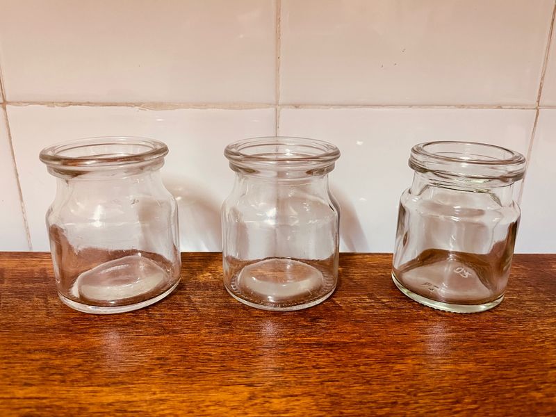 Set Of 3 Glass Storage Containers