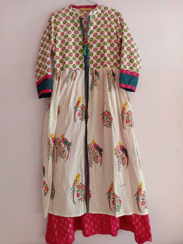 Women Printed Fit And Flare Ethnic Dress🥻