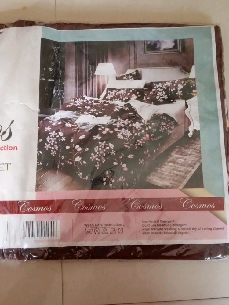 Double Bed Sheet With Pillow Cases