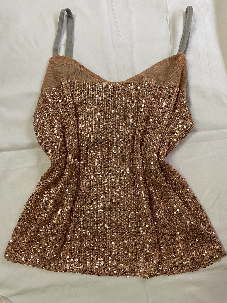 Sequinned Tank Top