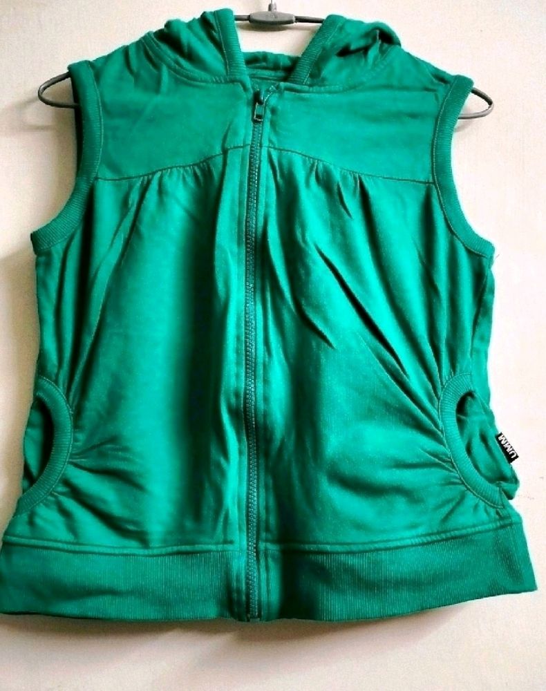 Green Sleeveless Top