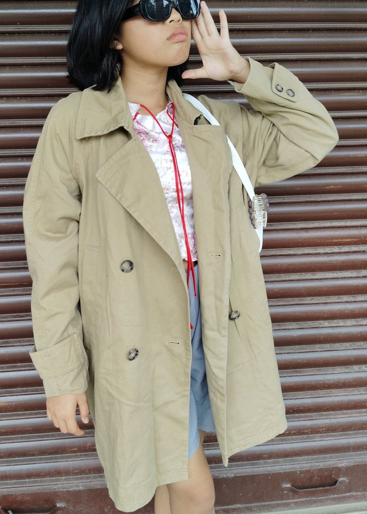 Beige Winter Midi Coat 🧥