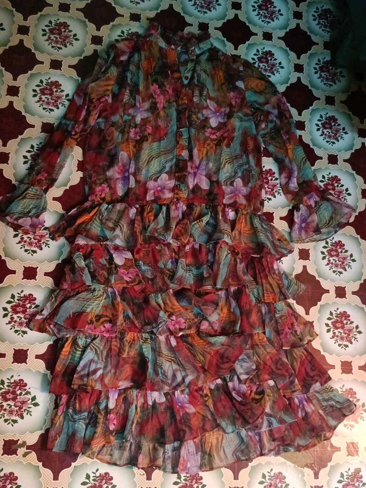 Fancy One Piece Gown Xl Size Length 44 Inches