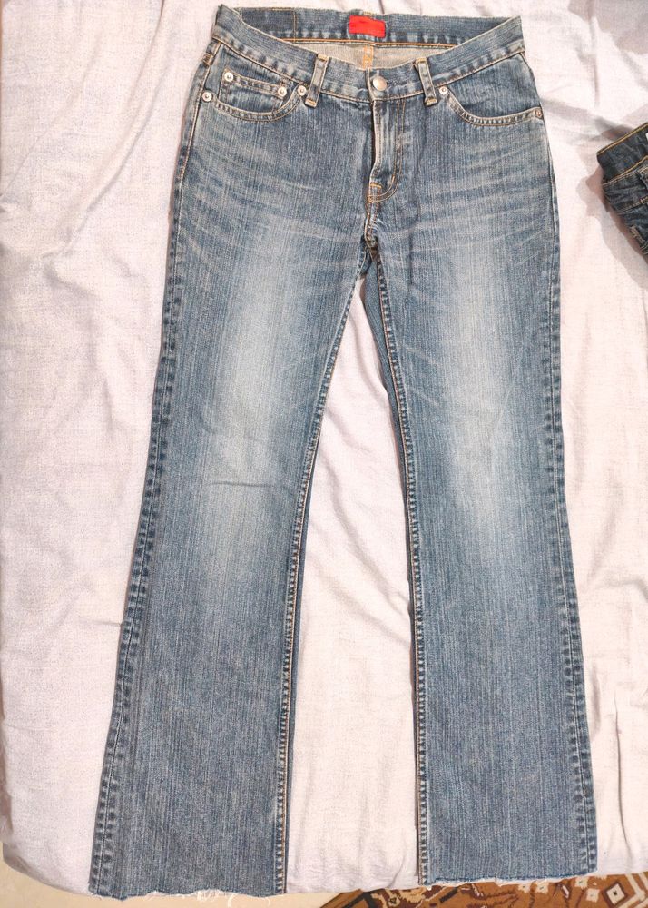 Blue Bootcut jeans Low waist