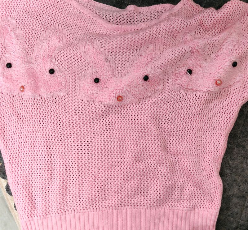 Baby Pink Bunny 🐰 Crop Top