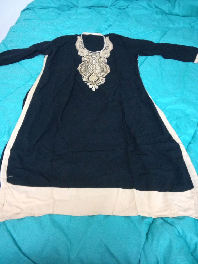 🆕 Black Attractive Kurti XXL Size